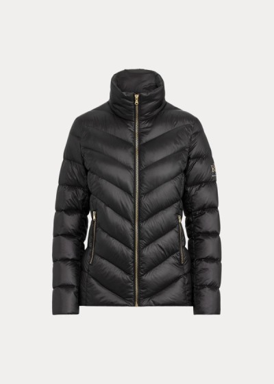 Chaquetas Ralph Lauren Mujer Negros - Packable Mockneck - PBQOD3956